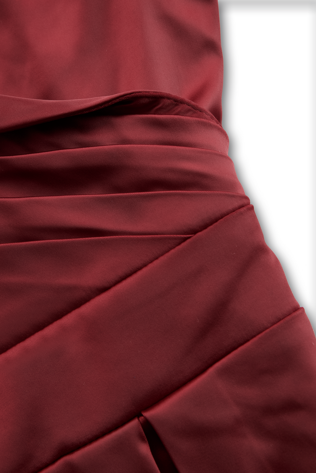 Jasmine - Vintage-Inspired Satin Midi Dress With Draped Collar