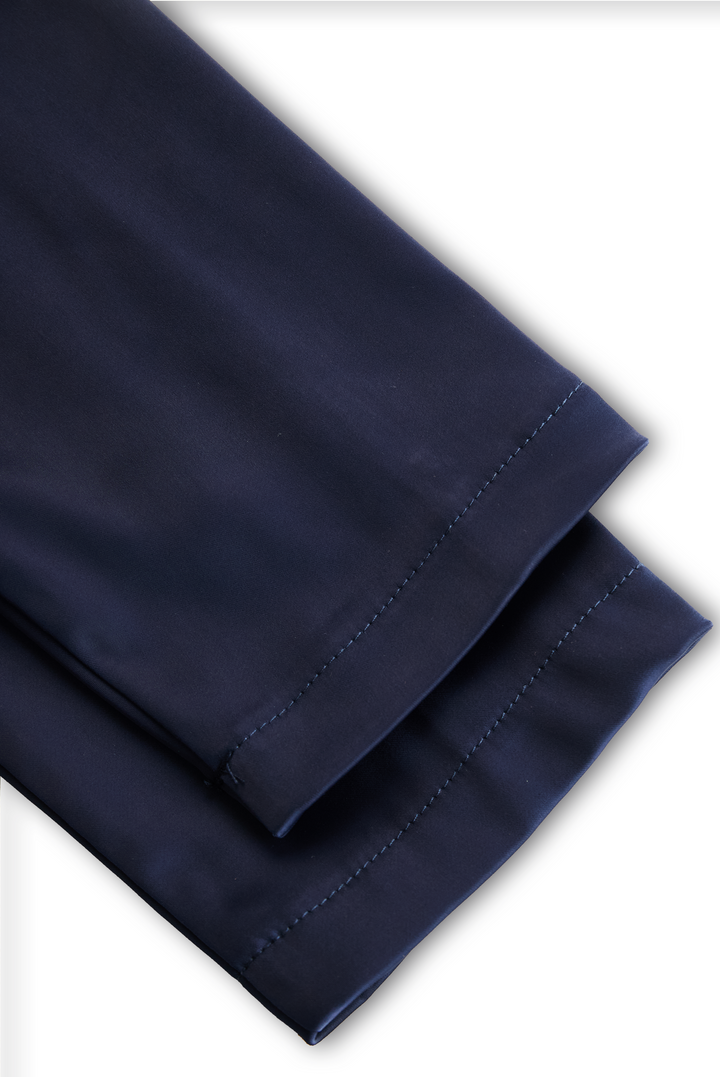 Jasmine - Vintage-Inspired Satin Midi Dress With Draped Collar