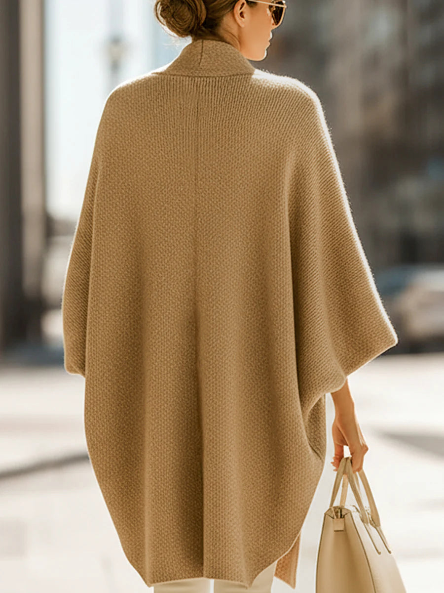 Estelle - Sand Beige Oversized Knit Cardigan