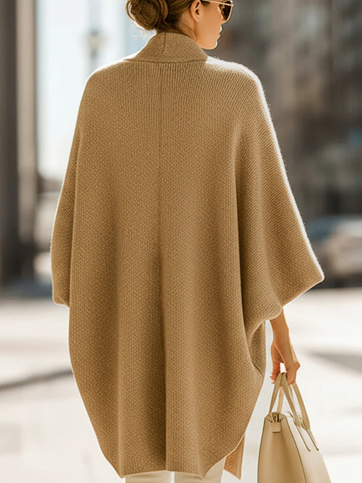 Estelle - Sand Beige Oversized Knit Cardigan
